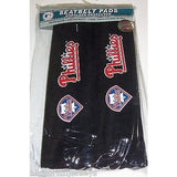 MLB Philadelphia Phillies Velour Seat Belt Pads 2 Pack by Fremont Die