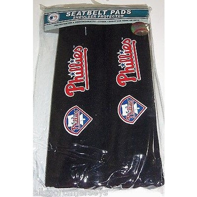 MLB Philadelphia Phillies Velour Seat Belt Pads 2 Pack by Fremont Die