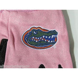 NCAA Florida Gators Logo on Pink w/Black Palm 2-Tone No Slip Utility Work Gloves