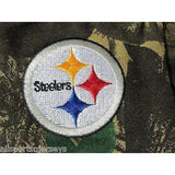 NFL Pittsburgh Steelers Logo on Camouflaged w/Camo No Slip Utility Work Gloves
