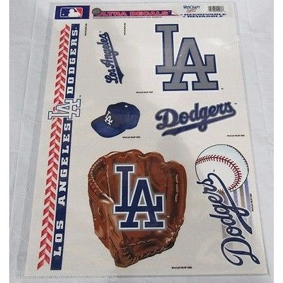 MLB Los Angeles Dodgers Ultra Decals Set of 7 By WinCraft Gray LA