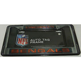 NFL Cincinnati Bengals Laser Cut Chrome License Plate Frame
