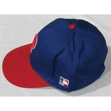 MLB Philadelphia Phillies Adult Cap Flat Brim Raised Replica Cotton Twill Hat Blue/Red