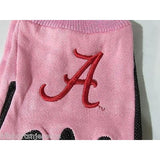NCAA Alabama Crimson Tide Logo on Pink w/Black Palm 2-Tone No Slip Utility Work Gloves