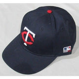 MLB Minnesota Twins Adult Cap Flat Brim Raised Replica Cotton Twill Hat Home
