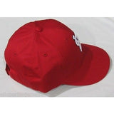 MLB St. Louis Cardinals Adult Cap Flat Brim Raised Replica Cotton Twill Hat Red