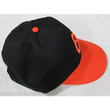 MLB Baltimore Orioles O's Logo  Adult Cap Flat Brim Raised Replica Cotton Twill Hat Alt