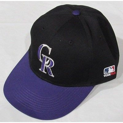 MLB Colorado Rockies Adult Cap Flat Brim Raised Replica Cotton Twill Hat Alt
