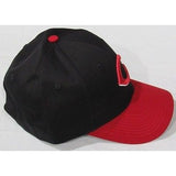 MLB Cincinnati Reds Adult Cap Curved Brim Raised Replica Cotton Twill Hat Black/Red