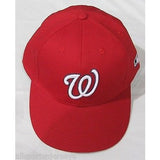 MLB Washington Nationals Adult Cap Flat Brim Raised Replica Cotton Twill Hat