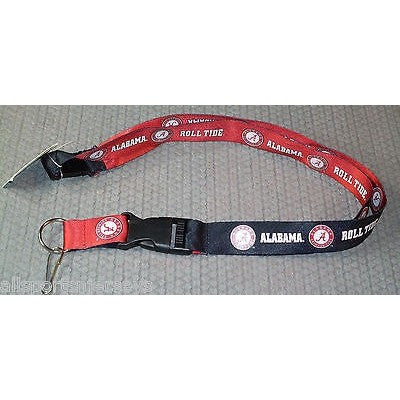 NCAA Alabama Crimson Tide Reversible Lanyard Keychain by AMINCO