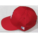 MLB St. Louis Cardinals Adult Cap Flat Brim Raised Replica Cotton Twill Hat Red