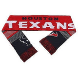 NFL 2015 Reversible Split Logo Scarf Houston Texans 64" by 7" FOCO