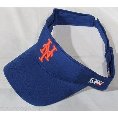 MLB New York Mets Visor Cotton Twill Replica Adjustable Strap Adult