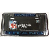 NFL Tennessee Titans Laser Cut Chrome License Plate Frame