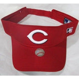 MLB Cincinnati Reds Visor Cotton Twill Replica Adjustable Strap Adult