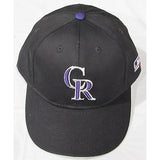 MLB Colorado Rockies Adult Cap Flat Brim Raised Replica Cotton Twill Hat Home