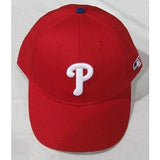 MLB Philadelphia Phillies Adult Cap Flat Brim Raised Replica Cotton Twill Hat All Red