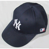 MLB New York Yankees Adult Cap Flat Brim Raised Replica Cotton Twill Hat