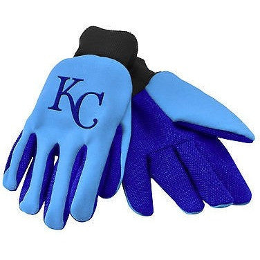 MLB Kansas City Royals Color Palm 2-Tone Utility Work Gloves by FOCO