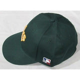 MLB Oakland Athletics A's Adult Cap Flat Brim Raised Replica Cotton Twill Hat All Green