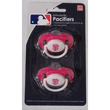 MLB San Francisco Giants Pink Pacifiers Set of 2 w/ Solid Shield on Card
