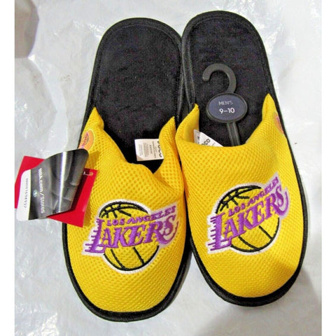 NBA Los Angeles Lakers Mesh Slide Slippers Striped Sole Size XL by FOCO