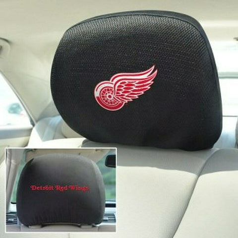 NHL Detroit Red Wings 1 Pair Headrest Cover Two Side Embroidered Fanmats