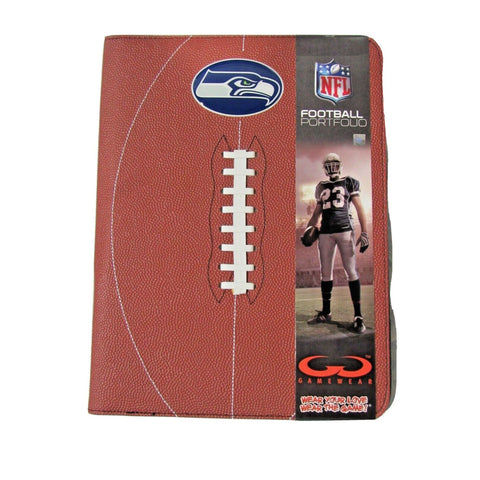 NFL Seattle Seahawks Football Portfolio Notebook Football Grain 9.5" X 13"