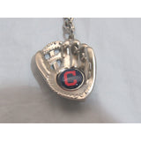 MLB Chrome Glove With "C" Logo in Palm Key Chain Cleveland Indians AMINCO