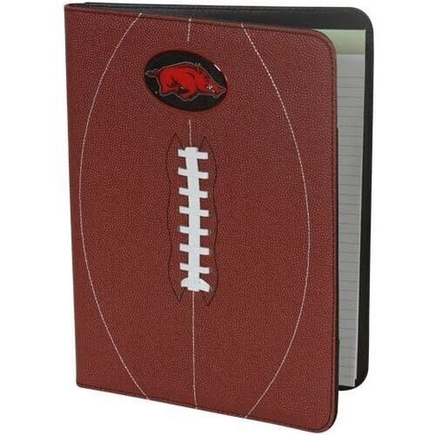 NCAA Arkansas Razorbacks Football Portfolio Notebook Football Grain 9.5" by 13"