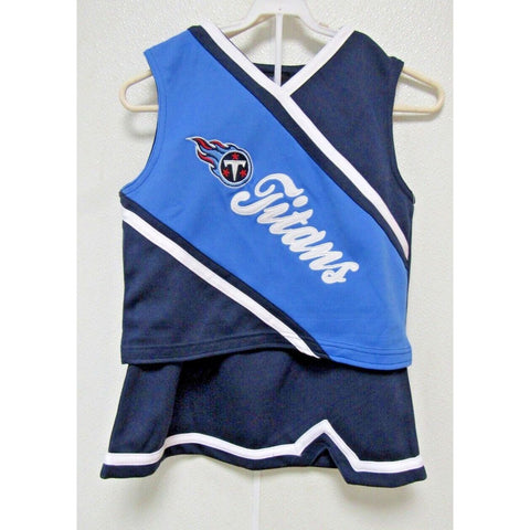 NFL Tennessee Titans Embroidered Girls Cheerleader Top and Dress Set Large 14