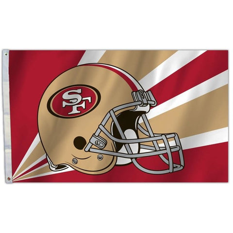 NFL 3' x 5' Team Helmet Flag San Francisco 49ers by Fremont Die