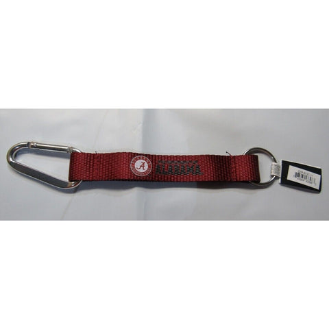 NCAA Alabama Crimson Tide Wristlet Carabiner w/Key Ring 8.5" long by Aminco