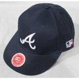 MLB Atlanta Braves Youth Cap Flat Brim Raised Replica Cotton Twill Hat