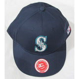 MLB Seattle Mariners Youth Cap Flat Brim Raised Replica Cotton Twill Hat