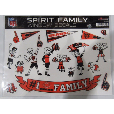 NFL Chicago Bears Spirit Family Decals Set of 17 by Rico Industries