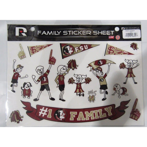 NCAA Florida State Seminoles Spirit Family Decals Set of 17 by Rico Industries