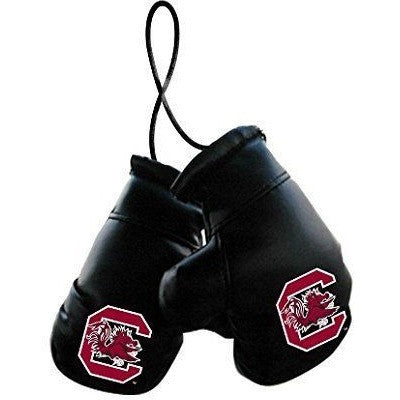 NCAA 4" REARVIEW MIRROR MINI BOXING GLOVES SOUTH CAROLINA GAMECOCKS