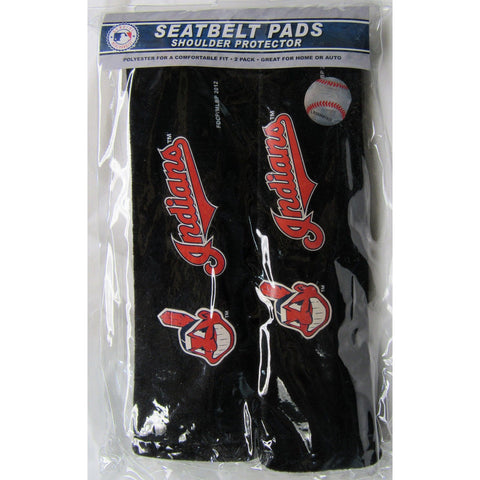 MLB Cleveland Indians Velour Seat Belt Pads 2 Pack by Fremont Die