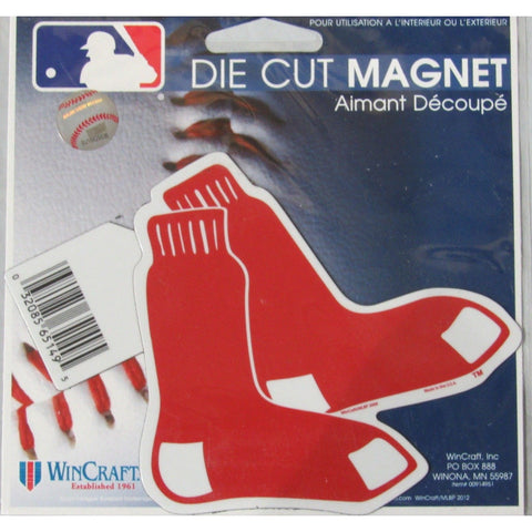 MLB Boston Red Sox 2 Sock Logo 4 inch Auto Magnet by WinCraft