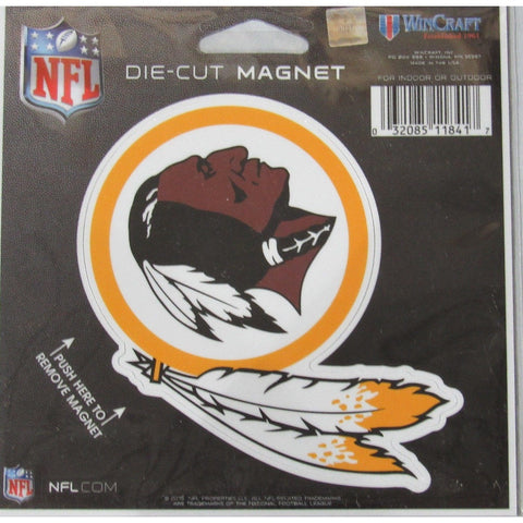 NFL Washington Redskins Logo 4 inch Auto Magnet by WinCraft