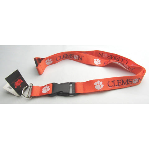 NCAA Clemson Tigers Orange Lanyard Detachable Buckle 23" L 3/4" W by Aminco