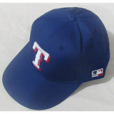 MLB Texas Rangers Adult Cap Flat Brim Raised Replica Cotton Twill Hat Blue