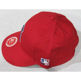 MLB LA Angels of Anaheim HAT Youth Cap Flat Brim Raised Replica Cotton Twill Hat Red