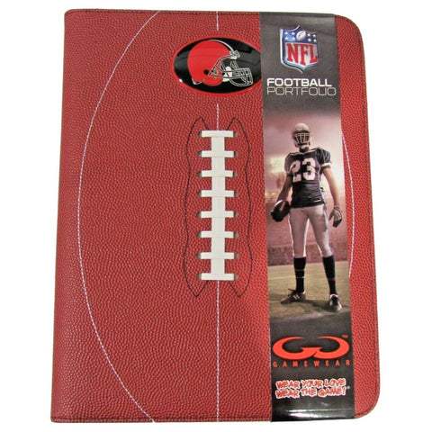 NFL Cleveland Browns Football Portfolio Notebook Football Grain 9.5" by  13"