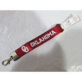 NCAA Oklahoma Sooners Wristlet Key Chains Hook and Ring 9" Long by Aminco