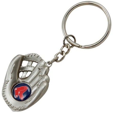 MLB Chrome Glove With 2 Sock Logo in Palm Key Chain Boston Red Sox AMINCO