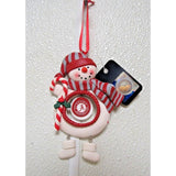 NCAA Alabama Crimson Tide Clay Dough Snowman Ornament by Team Sports America