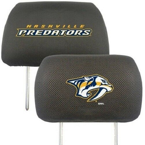 NHL Nashville Predators 1 Pair Headrest Cover Two Side Embroidered Fanmats